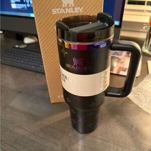 Stanley Black Tumbler with Multicolor Design